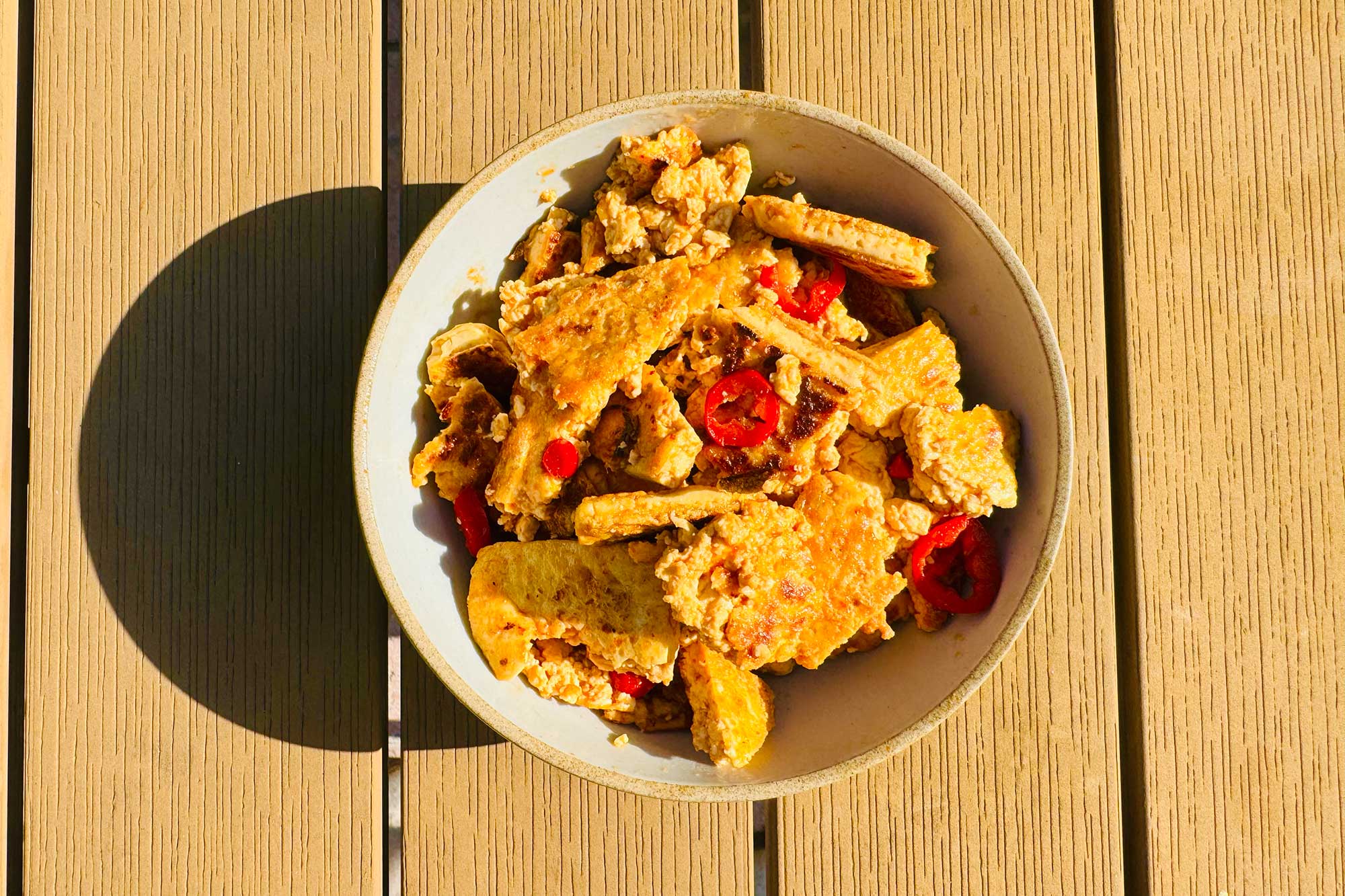 crumbled tofu