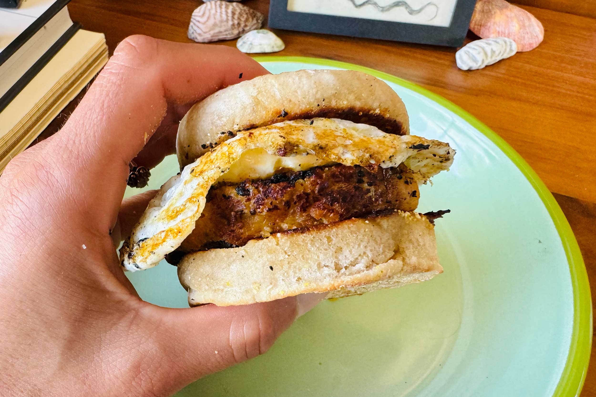 tempeh breakfast sandwich