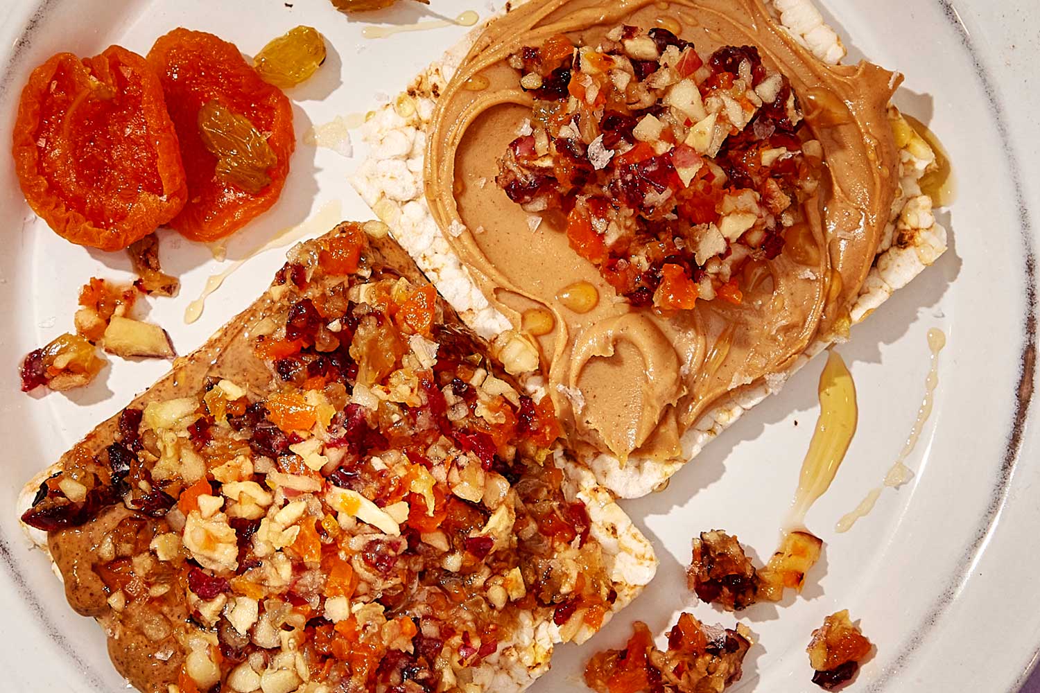 Grown-up ‘PB&J’ rice crackers