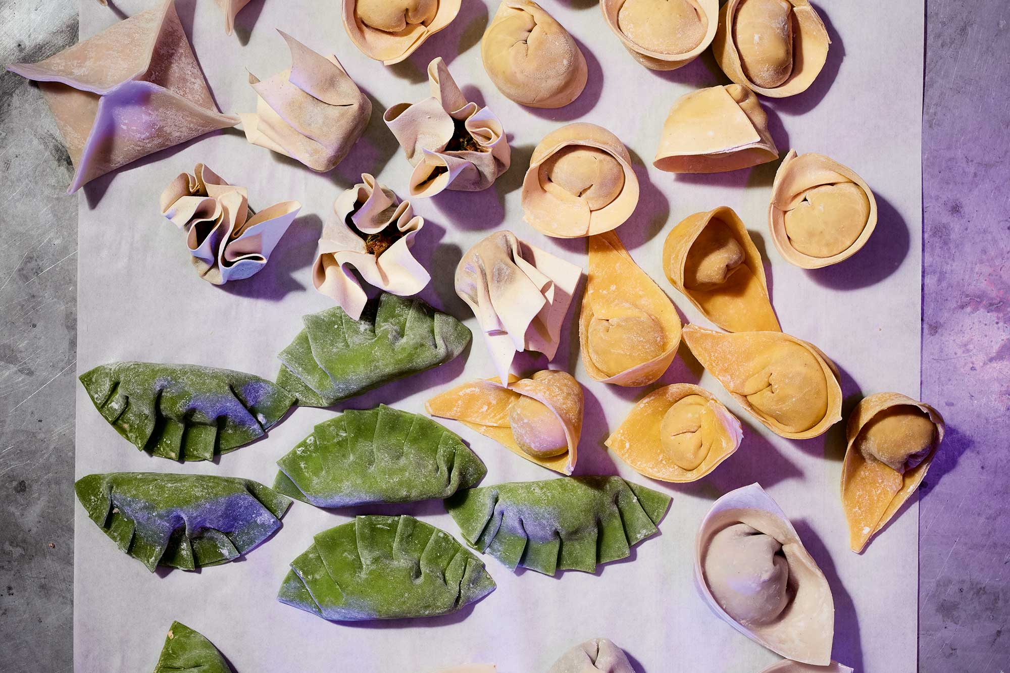 Vegetable and tofu dumplings with dipping sauce