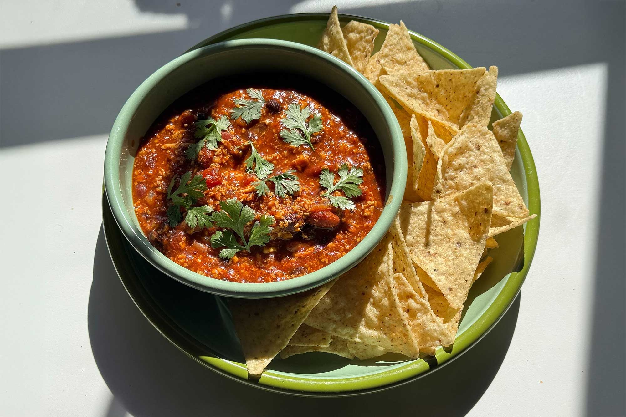 Tofu-rizo beer chili