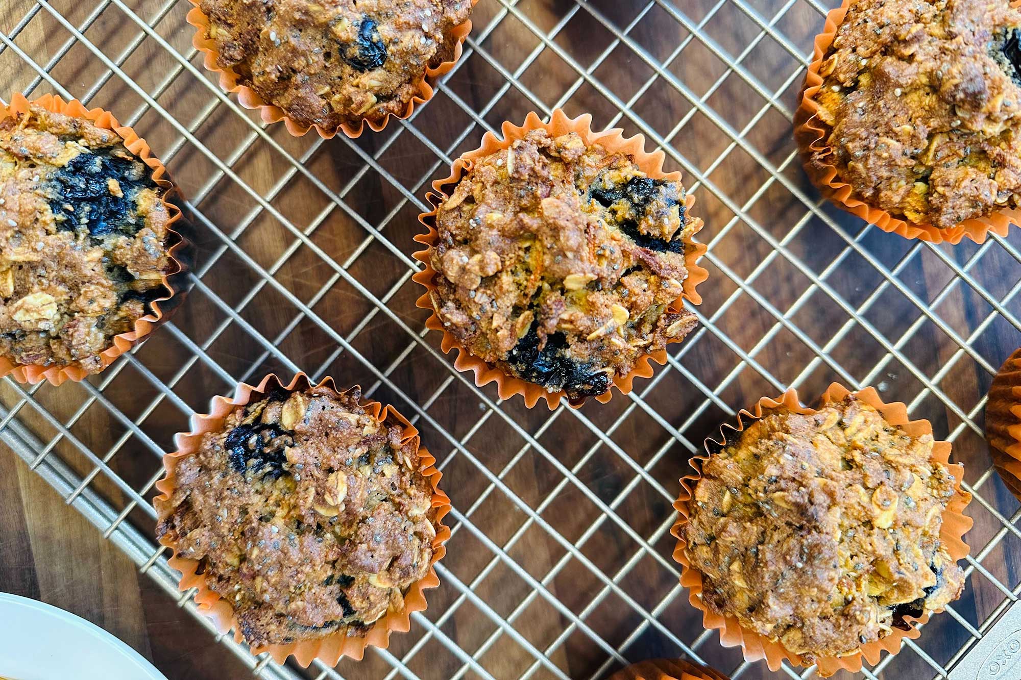carrot muffins with flax eggs
