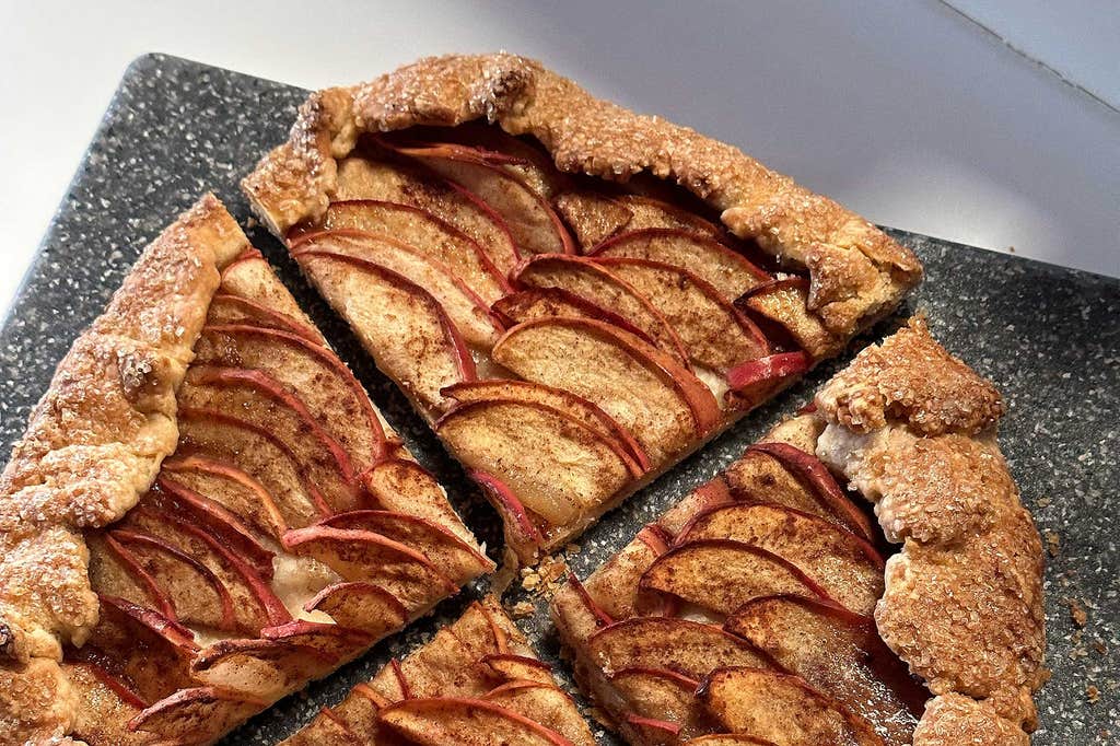 Brown sugar apple galette
