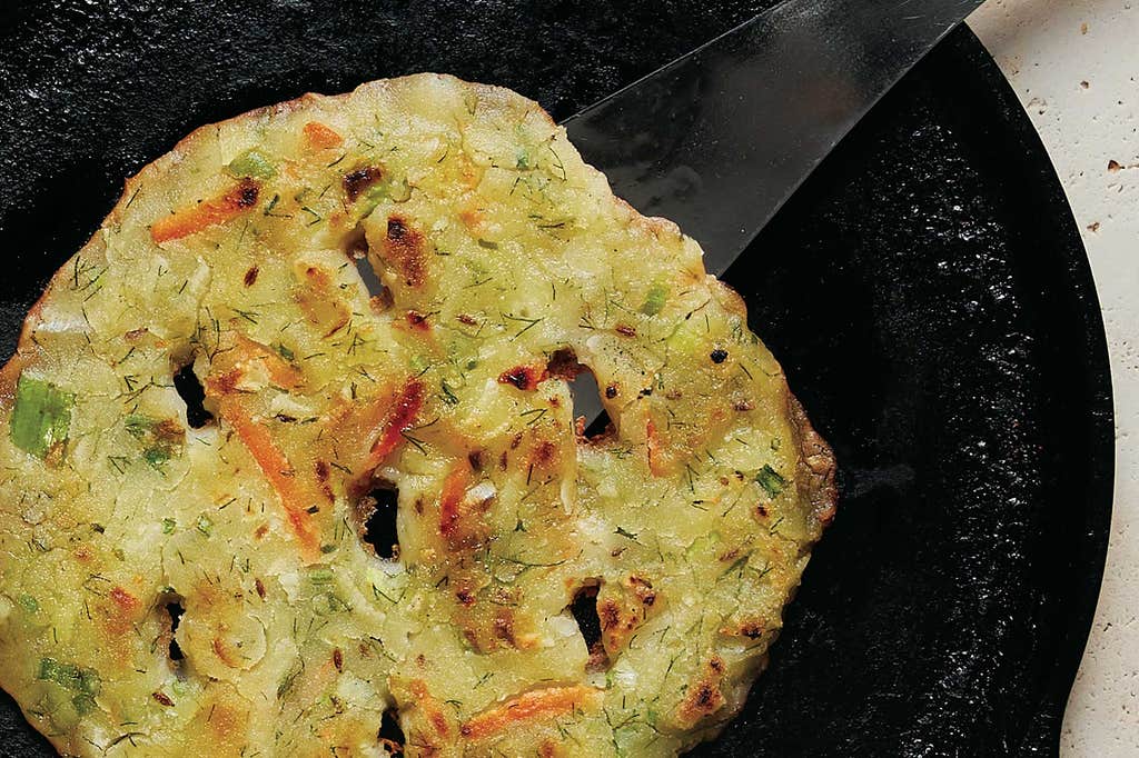 Akki roti (savory rice flatbread)