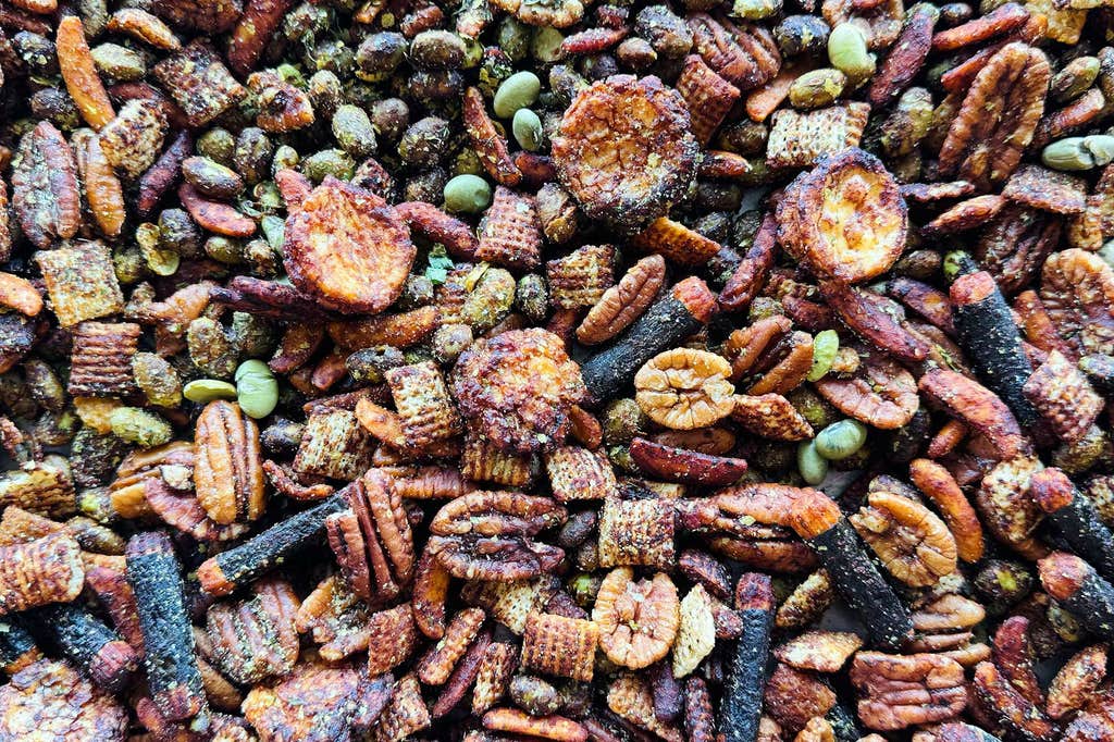 Miso-ranch snack mix