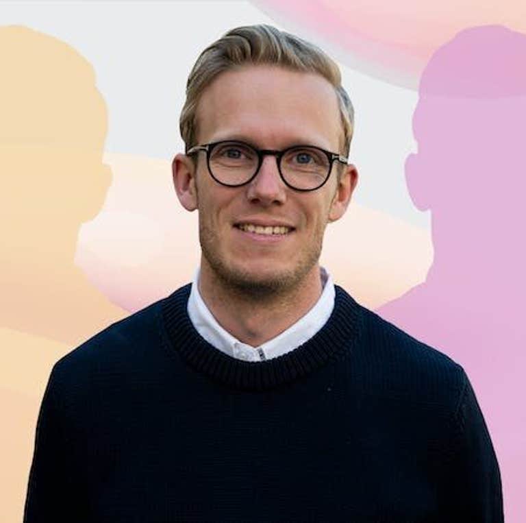 Willa executive with "willa" logos on purple and yellow background Passionfruit Remix