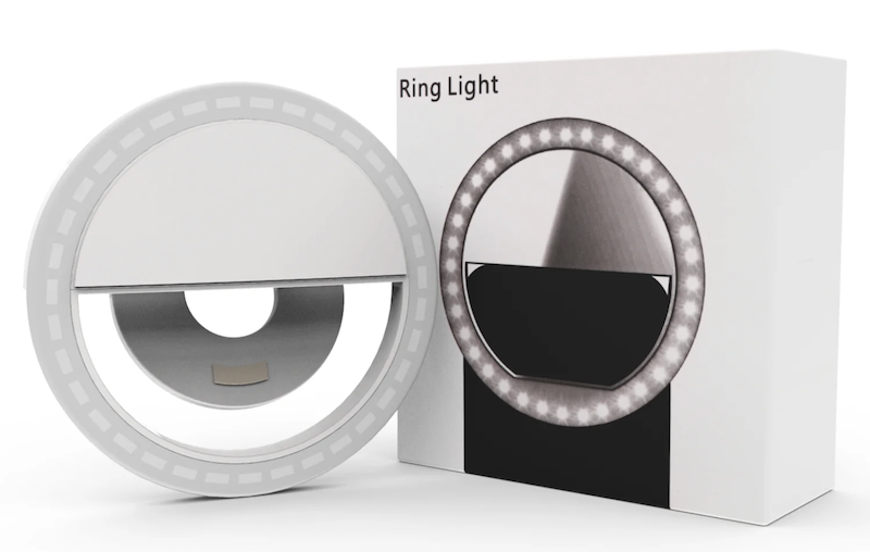 tiktok led lights - auxiwa clip on selfie ring light