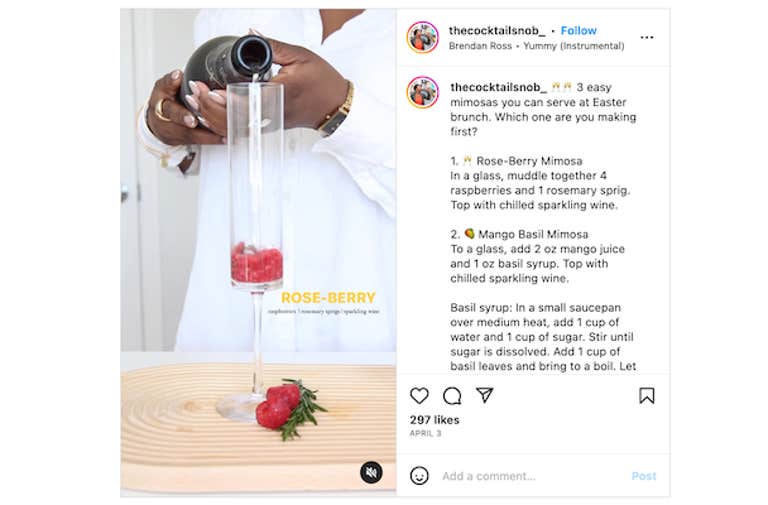 how to be an influncer - cocktail snob makes a mixed drink