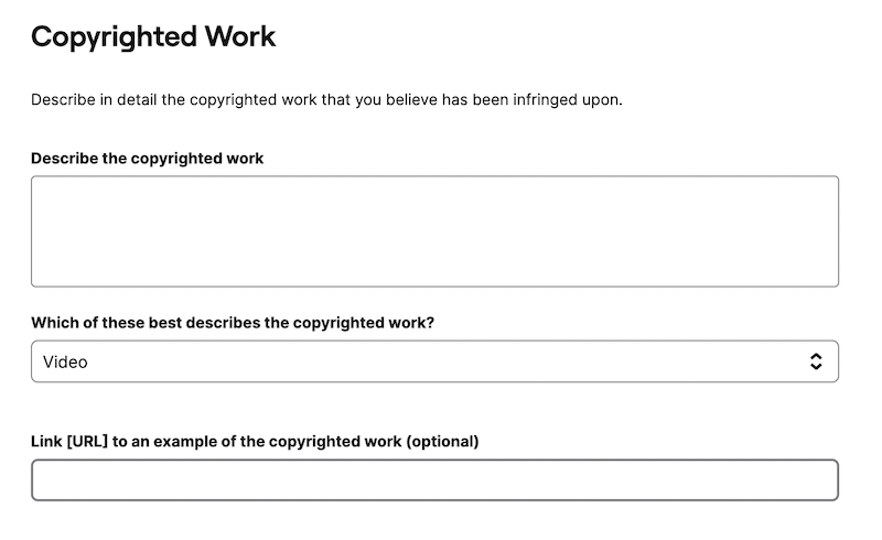 DMCA takedown notice - google counter notice form