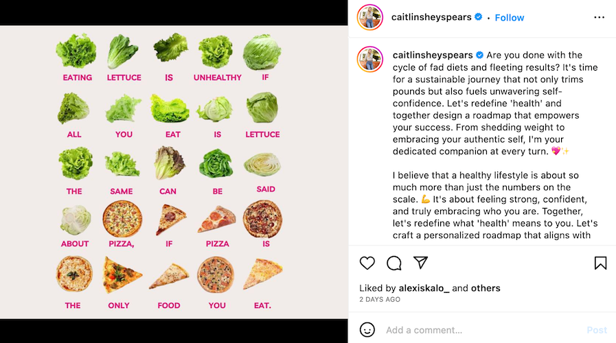 How much do fitness influencers make - Spears instagram posts