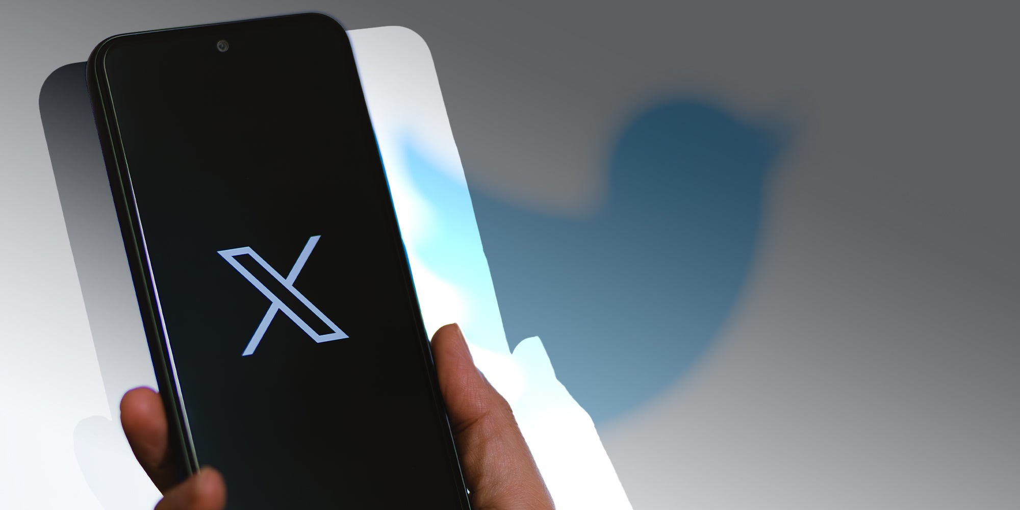 New Twitter X logo. Twitter changed the logo of the application with X. Twitter News. X new social media.