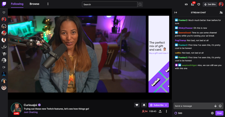 twitch affiliate - Twitch ads