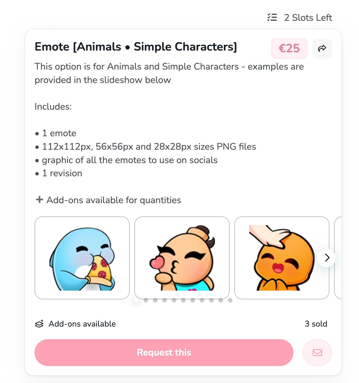 BombyD's Ko-fi commissions page