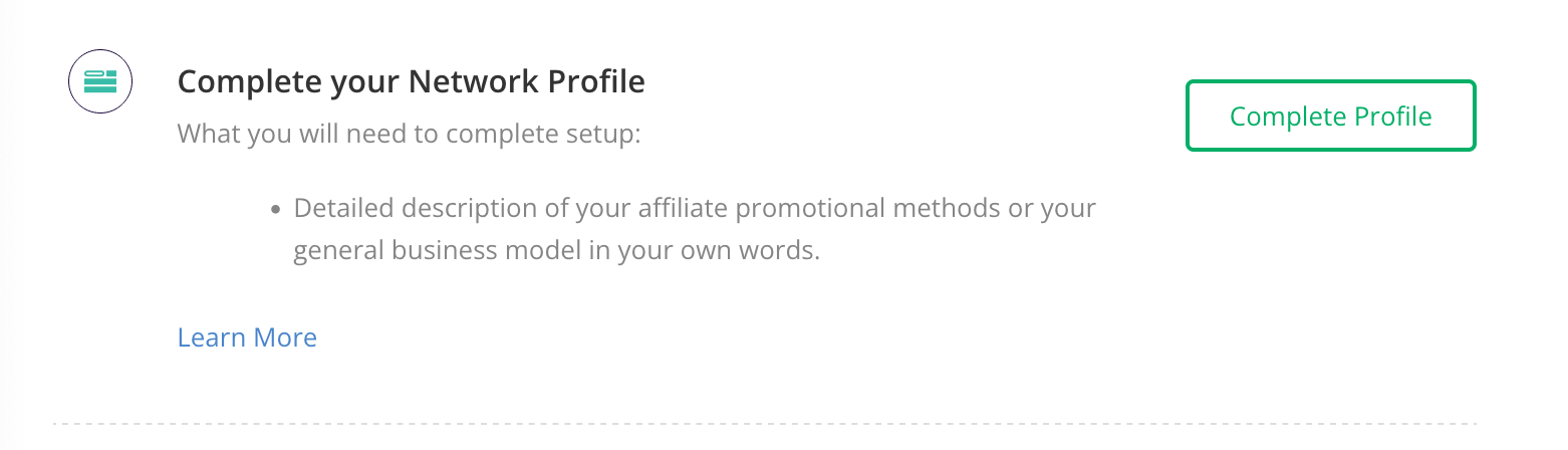 what is a network profile? 
