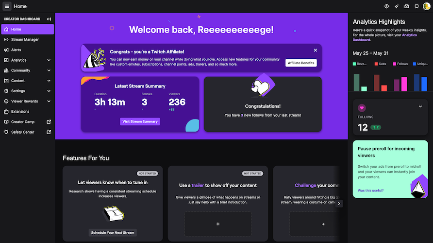 twitch analytics how to find your twitch analytics