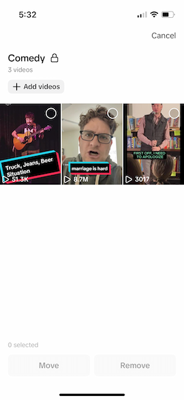 how to edit collections on tiktok - options for managing videos
