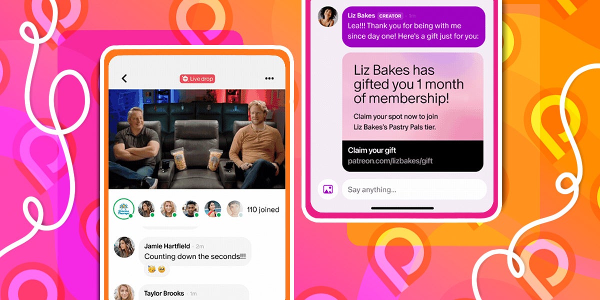 Patreon Introduces Gifting and Live Content Countdowns