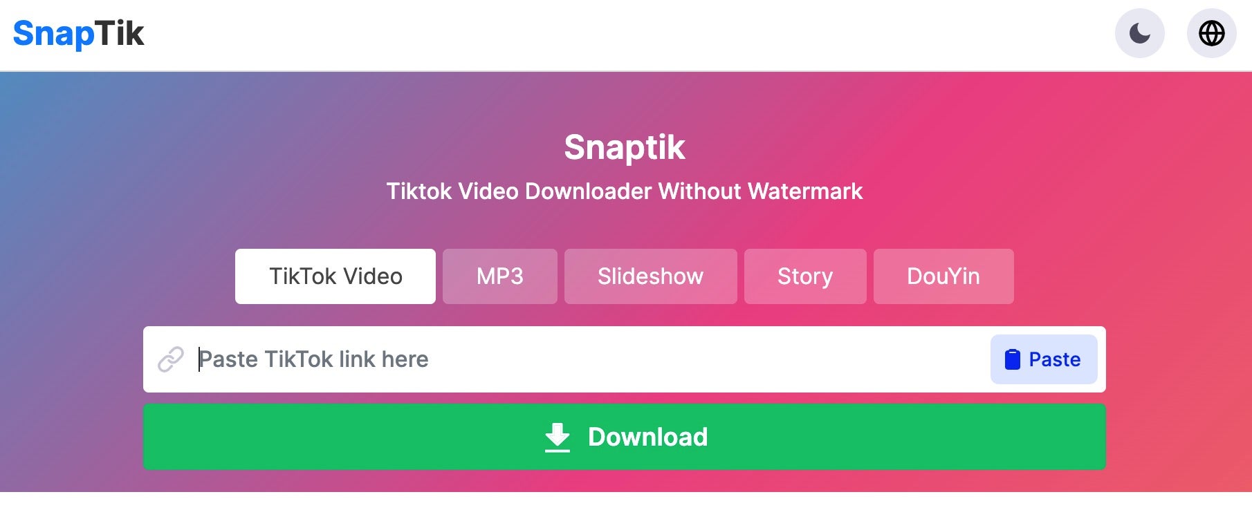 remove tiktok watermark - snaptik