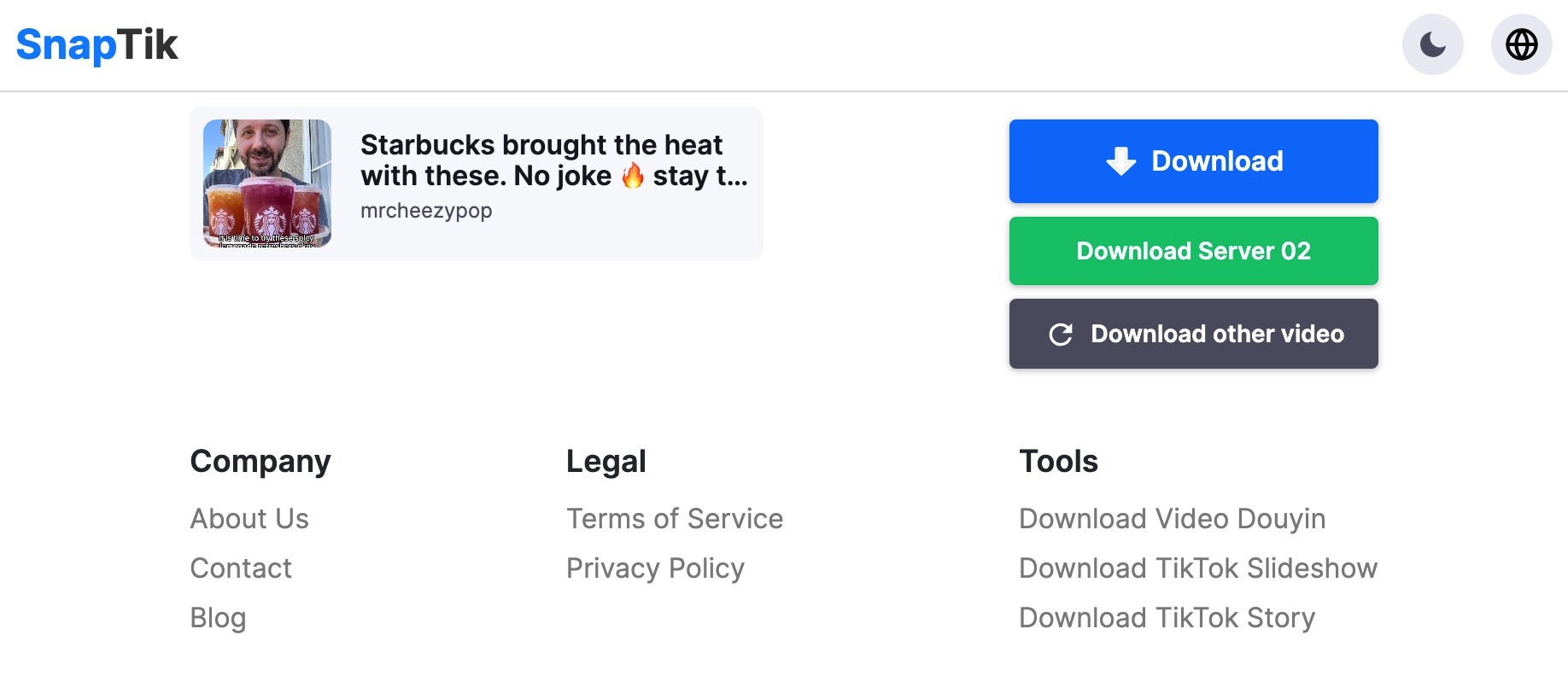remove tiktok watermark - snaptik