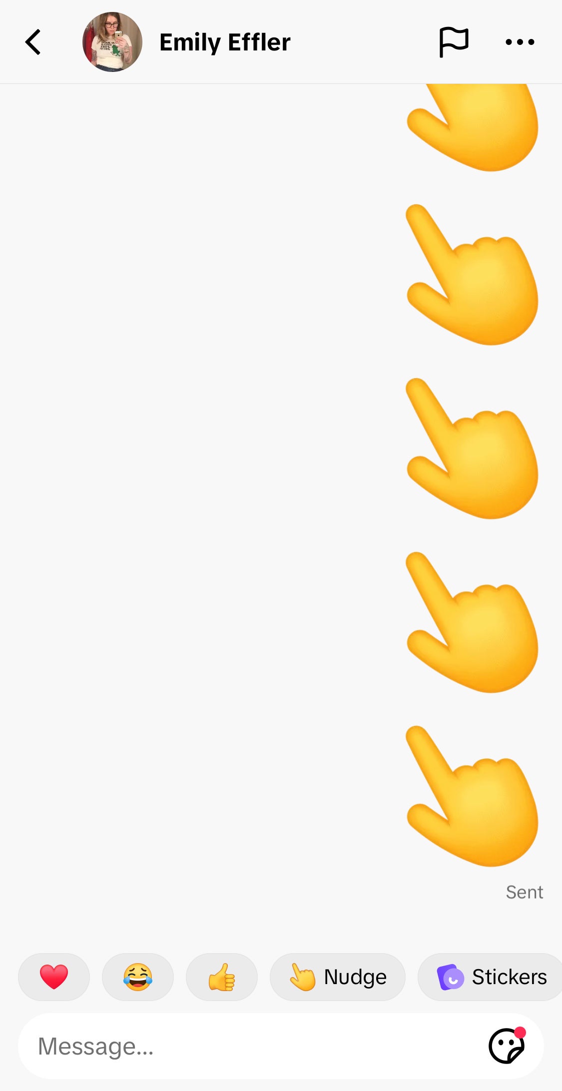 what does nudge mean on tiktok - image of the nudge