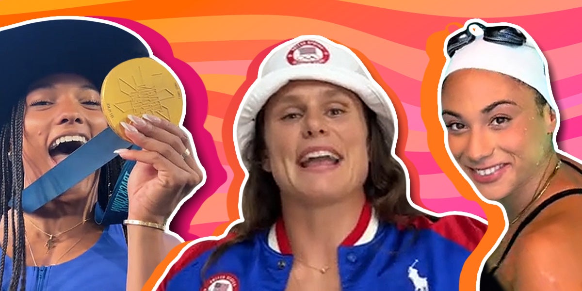 three influencers at the olympics