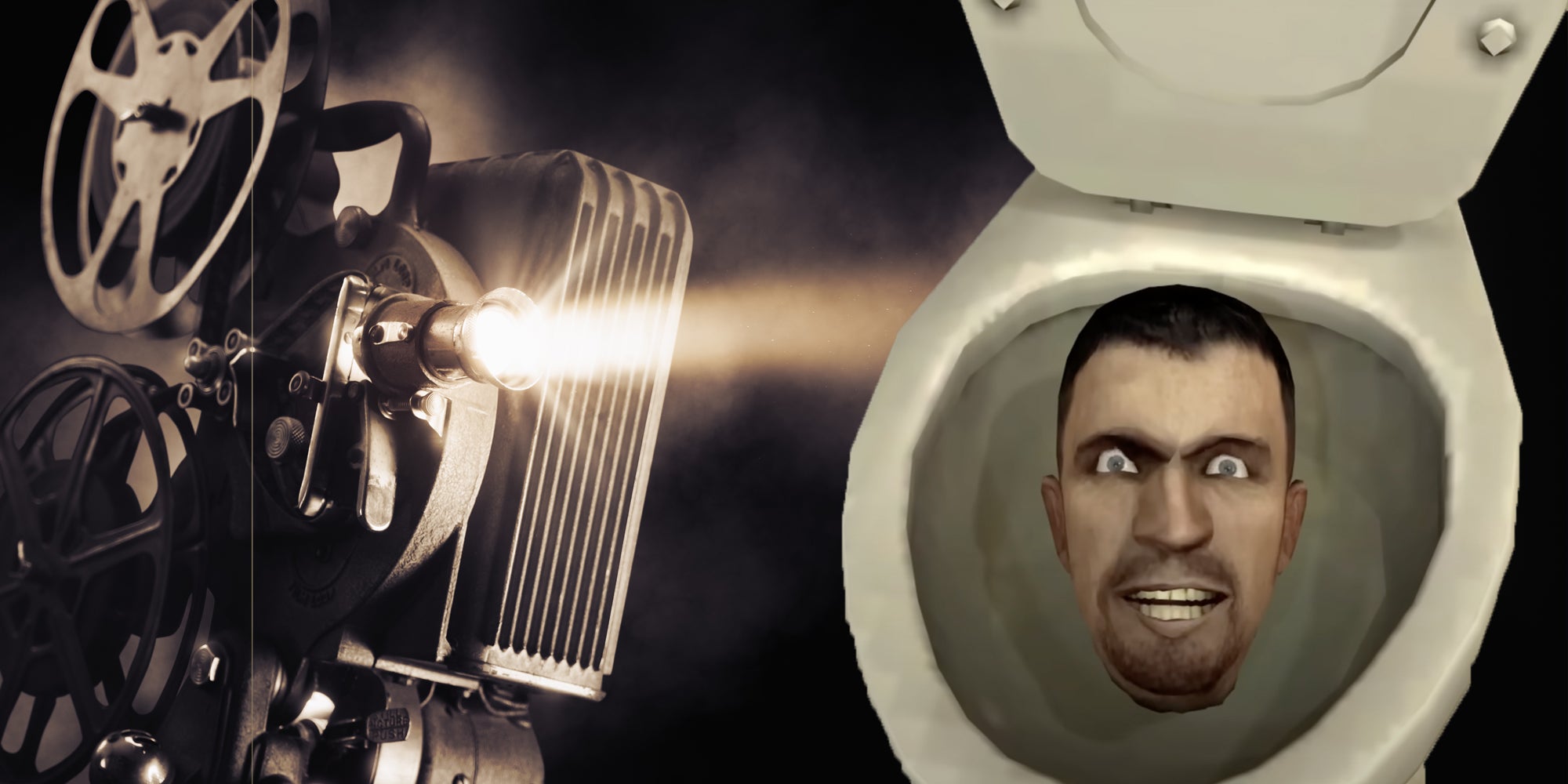 Projector and Skibidi Toilet