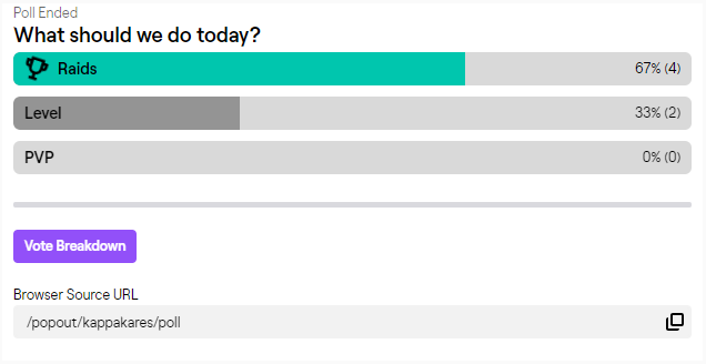 How to make Twitch polls - what to do today poll box