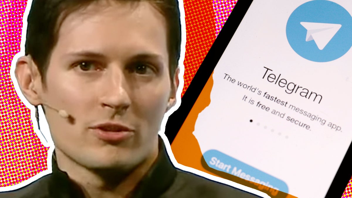 Pavel Durov and Telegram app