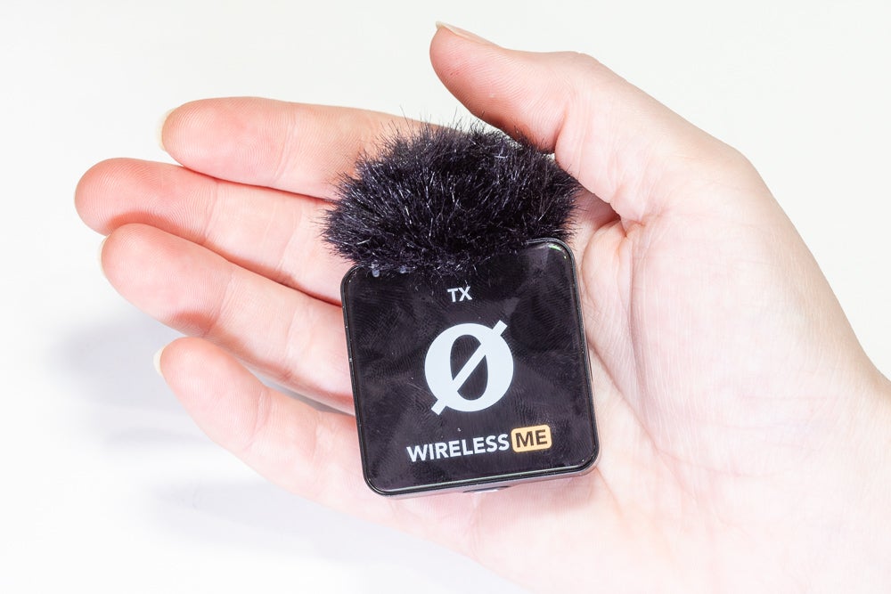 Wireless ME with Windscreen in a hand