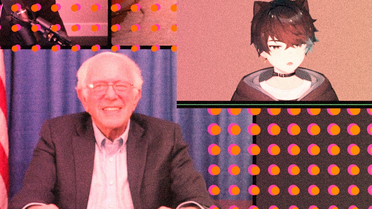 A Very Confused Bernie Sanders Meets a Vtuber
