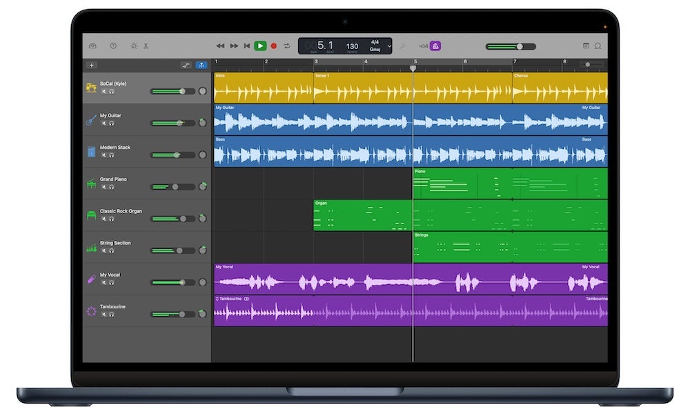 best audio editing software - garageband