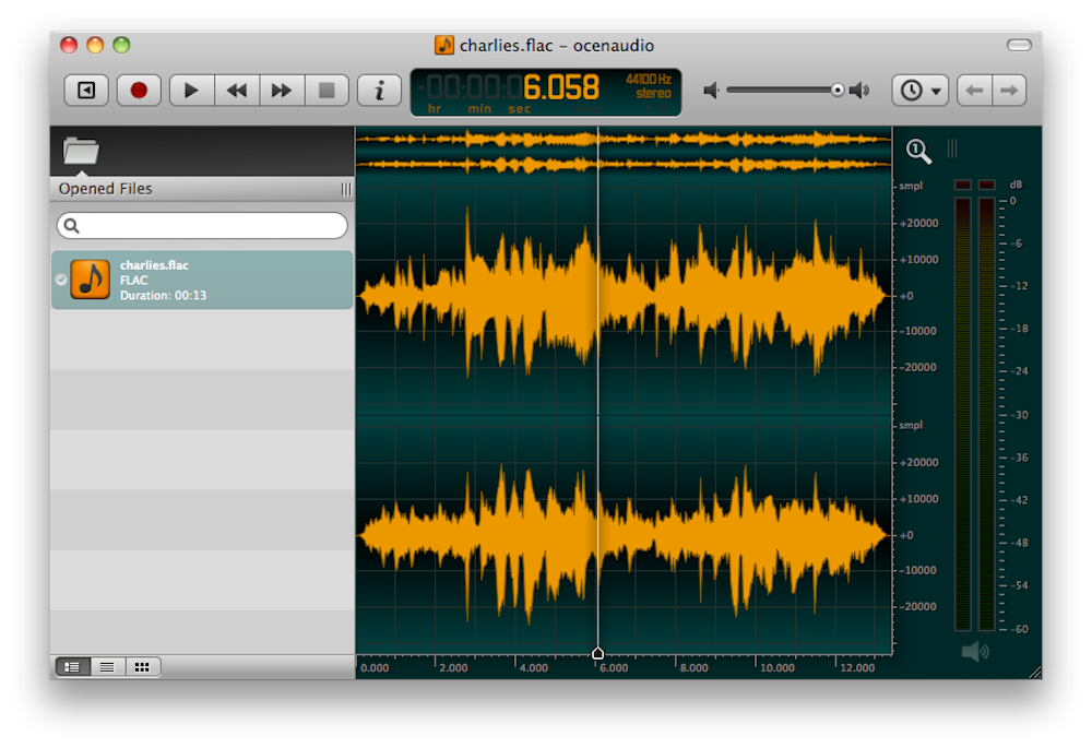 best audio editing software - ocenaudio