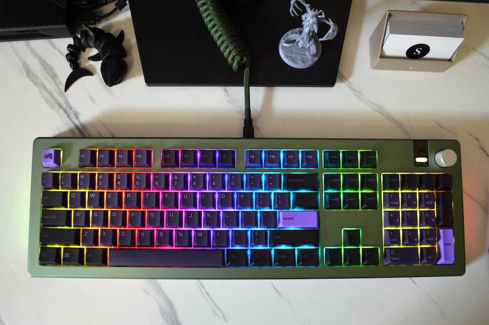 gmmk pro - top down view of the gmmk 3 pro he keyboard