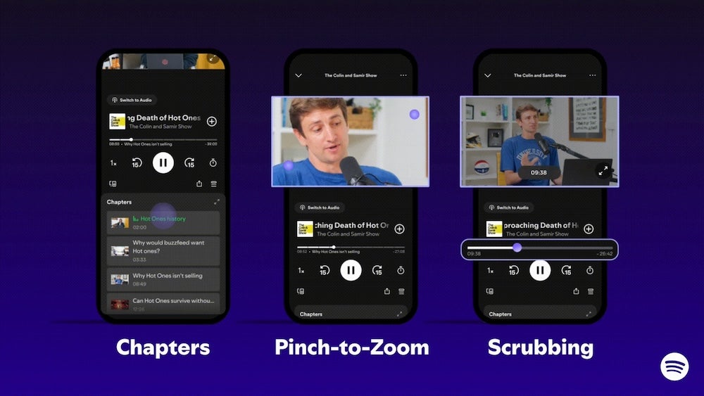 spotify for creators - new chapters, pinch to zoom, and scrubbing tools for spotify video