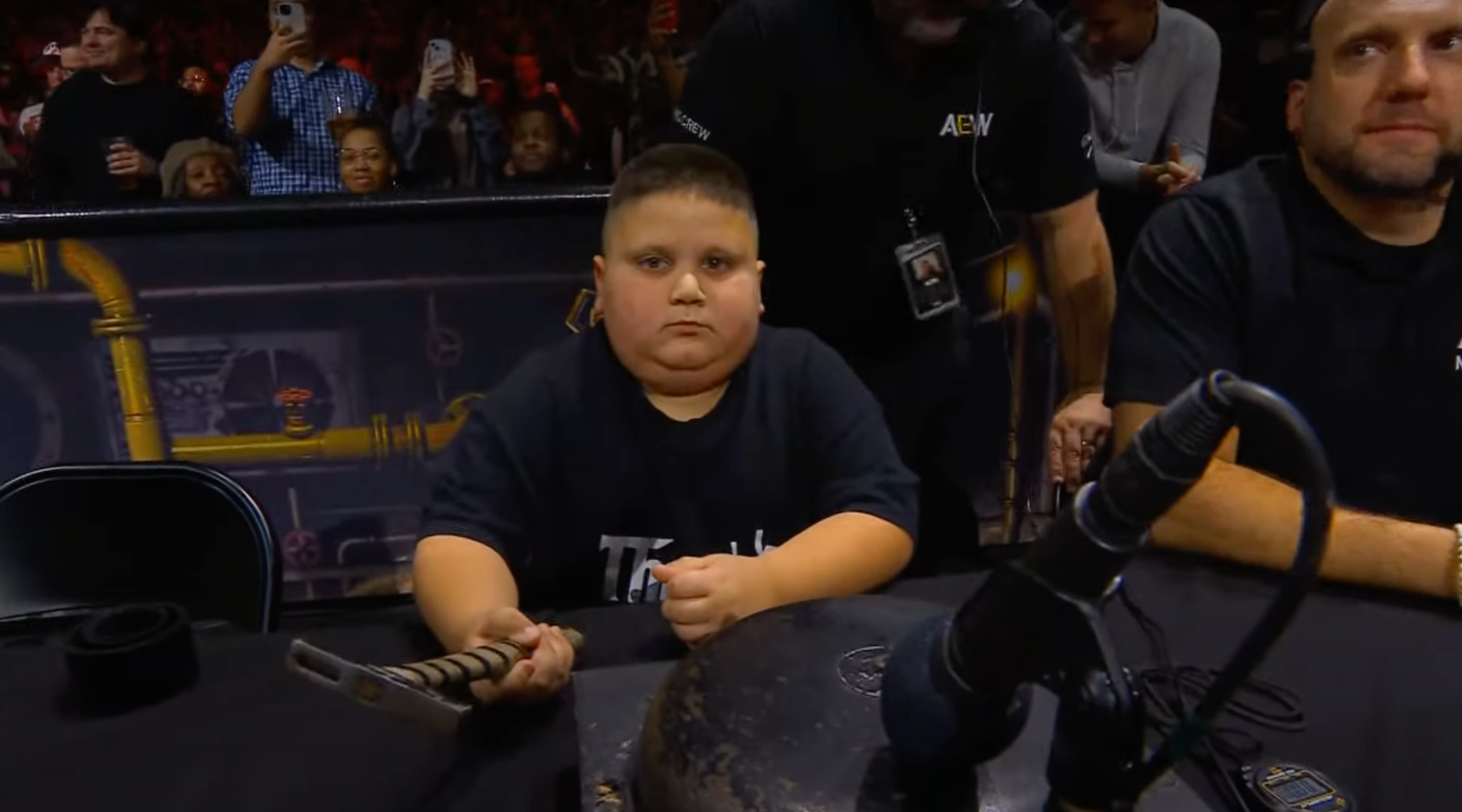 The Rizzler during the AEW Full Gear wrestling match