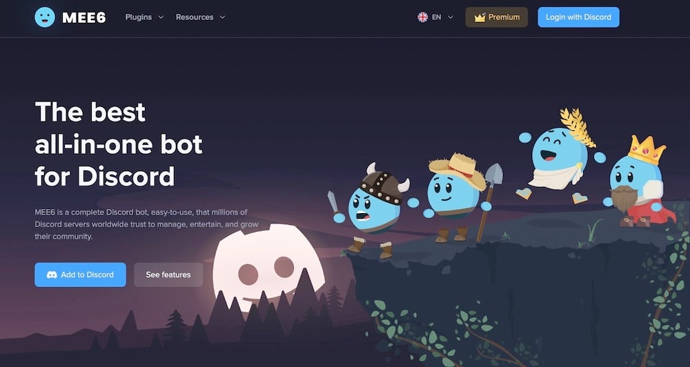how to create a discord server - mee6