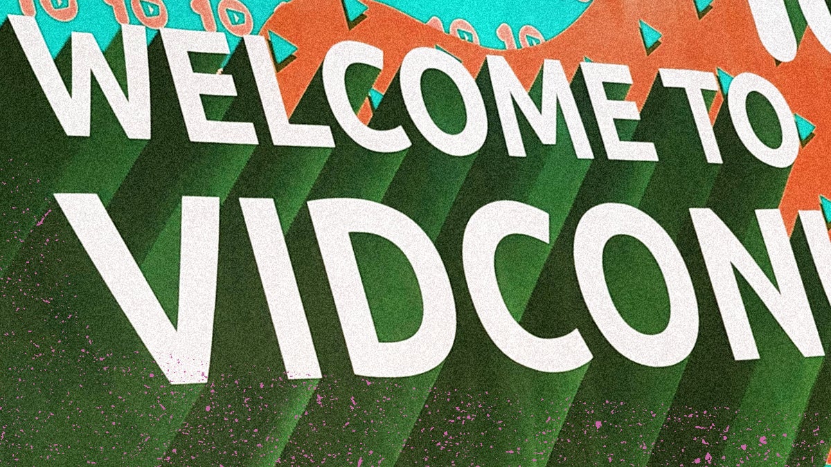 text reading welcome to vidcon 