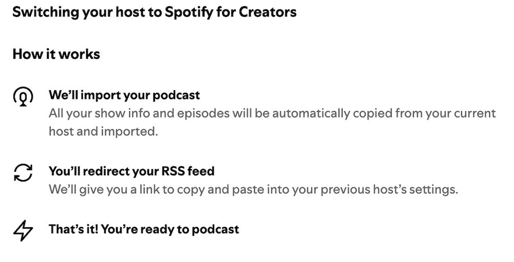 How to start a podcast on Spotify - move your existing podcast to Spotify