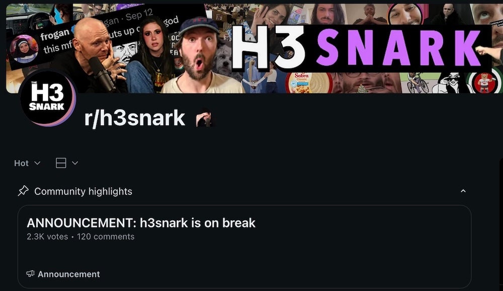 reddit snark - h3snark subreddit