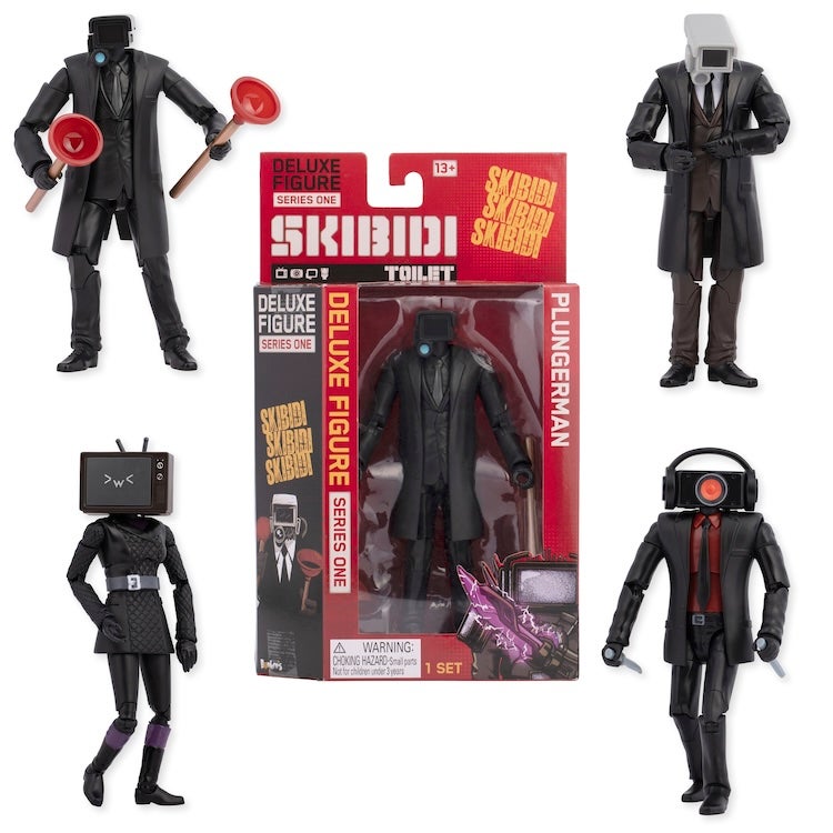 skibidi toilet toys - deluxe action figures for skibidi toilet
