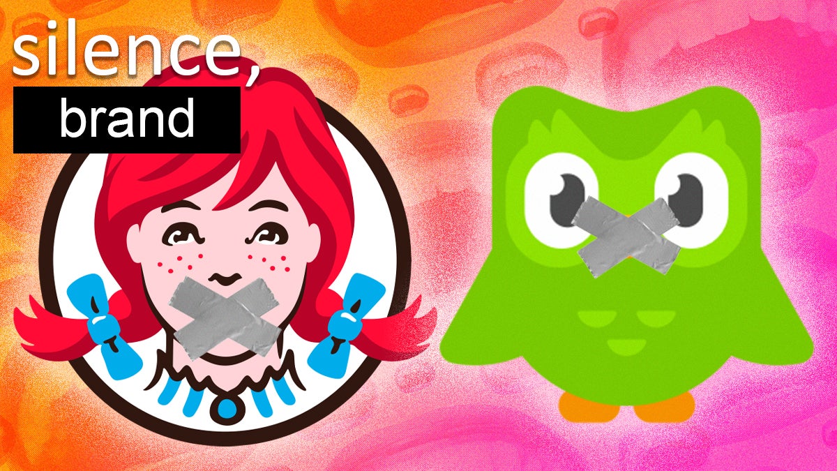 Wendys Logo and Duolingo Logo