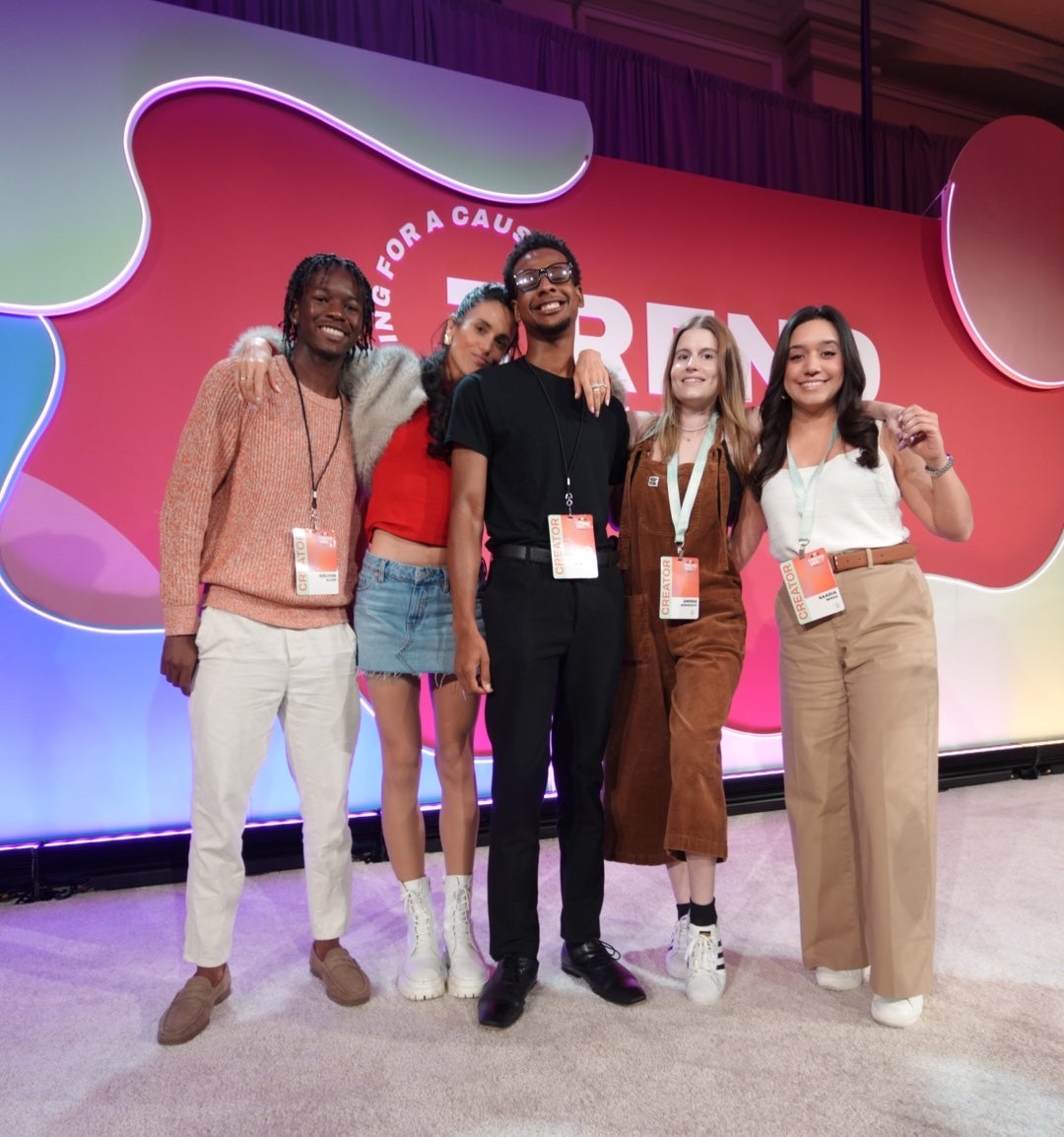 Liz Plank with creators at the Trending Up conference 