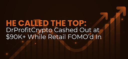 He Called the Top: DrProfitCrypto Cashed Out at $90K+ While Retail FOMO’d In
