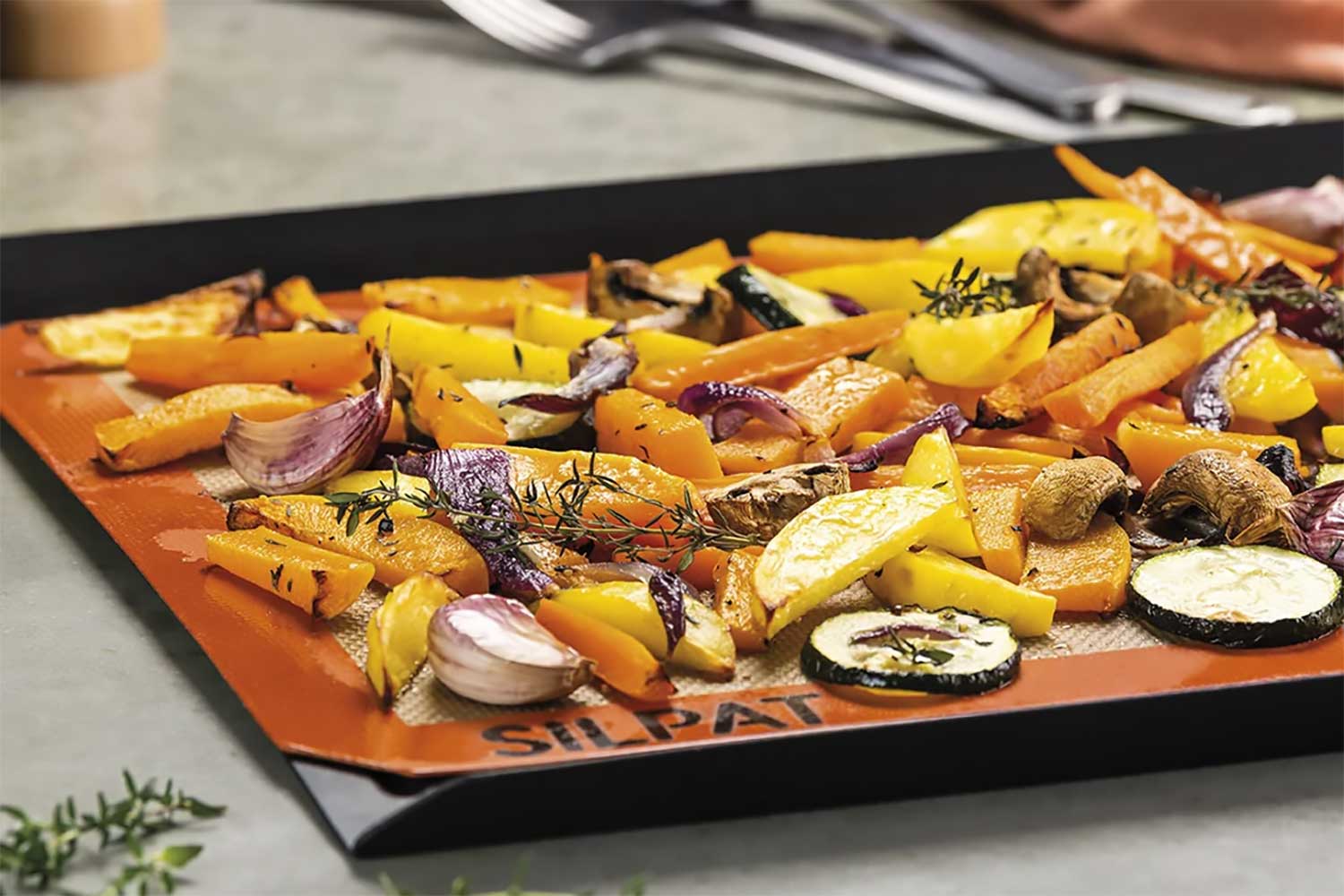 roasted veggies on silpat