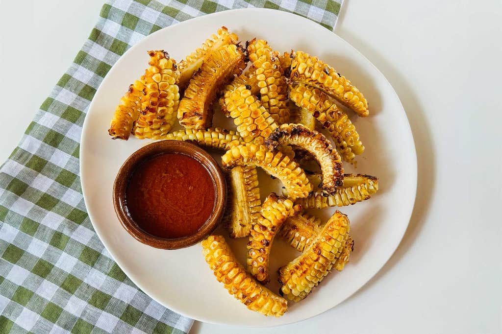 Corn ribs with marmite honey butter