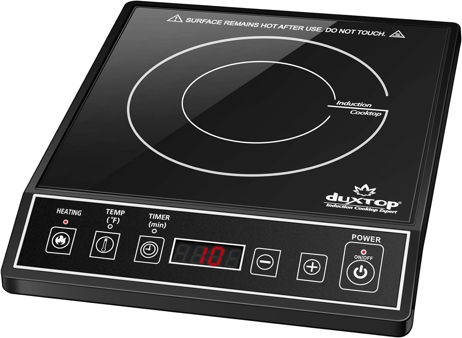 image of a portable induction burner on white