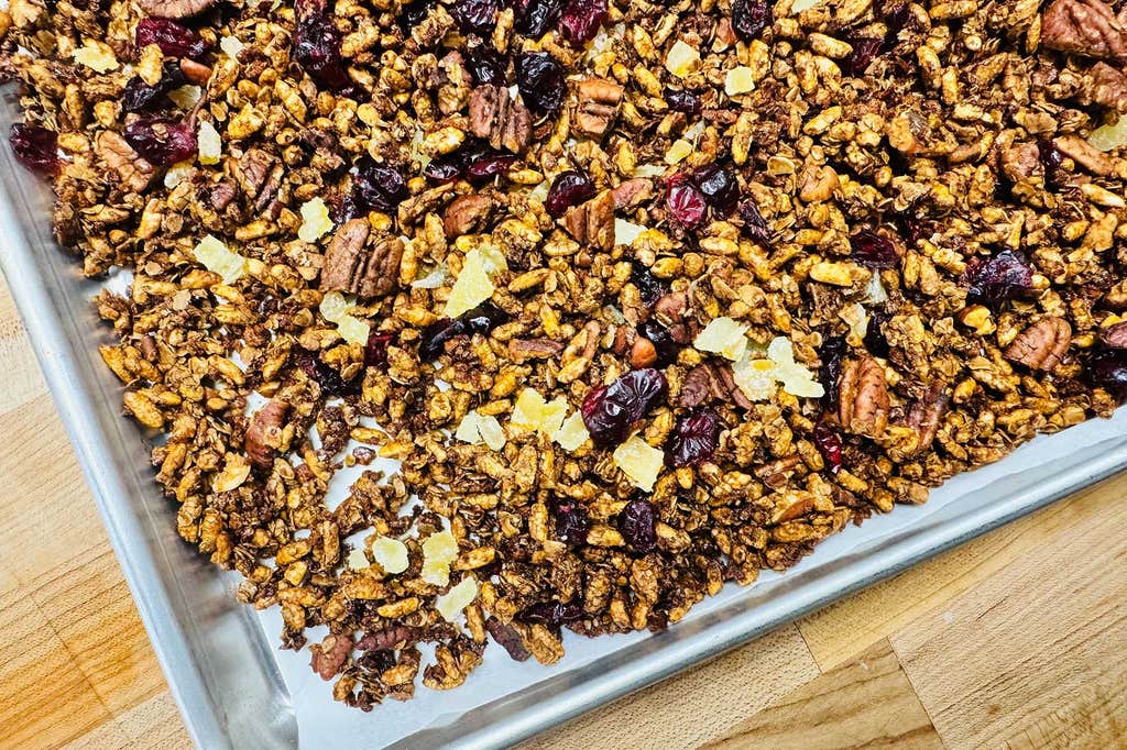 Gingerbread protein granola