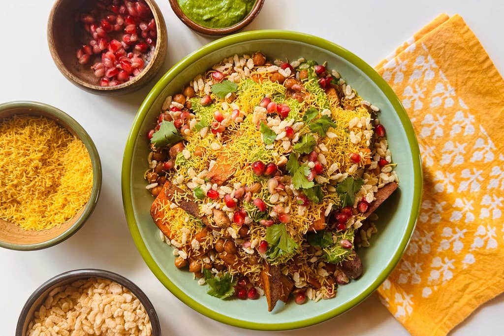 Chaat sweet potato fries