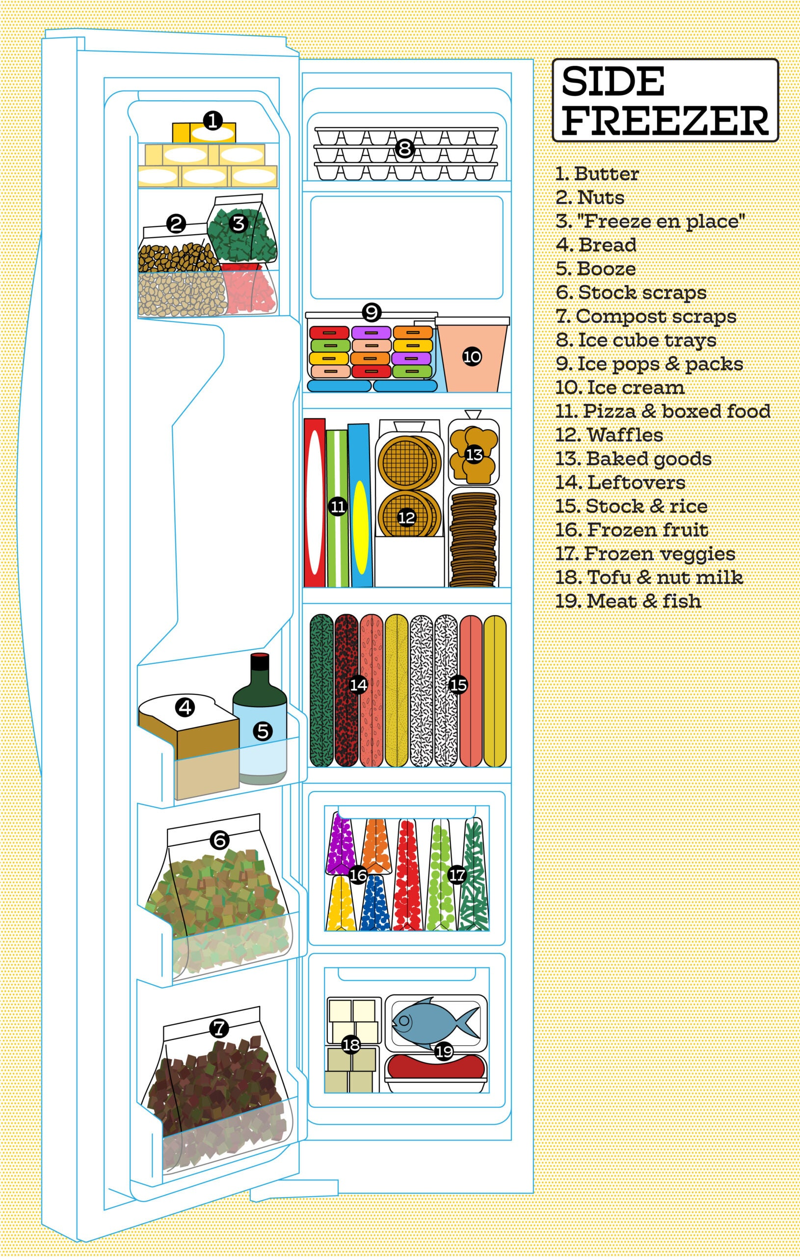 side freezer organization chart