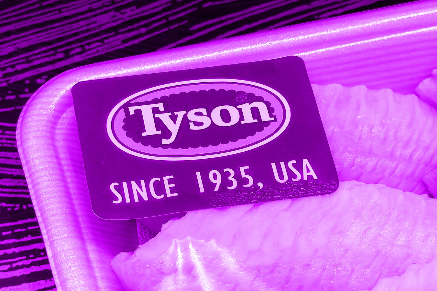 Tyson Foods company brand logo on food package